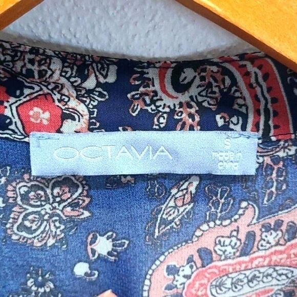‎Octavia Button Down Sheer Blouse Size Small - Picture 7 of 12